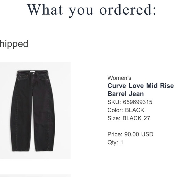 Abercrombie & Fitch Black Boyfriend Jeans - Picture 3 of 6